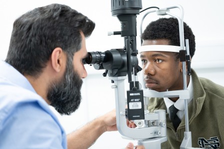 Slit lamp exam